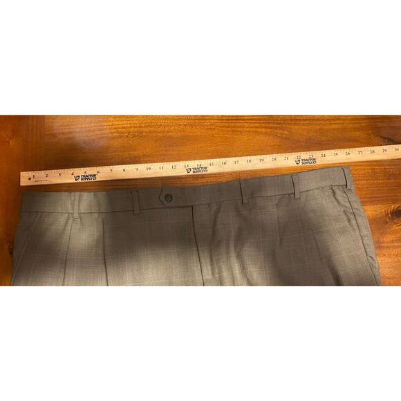 Jos A Bank Suit 58R Mens Plaid Brown 2 Button Traveler Business Blend Pant 52X29 - Picture 8 of 16